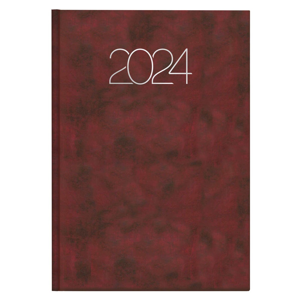 Agenda día 15x21 cm  Premium Deusto burdeos multilingüe Burdeos-1