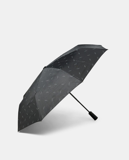 Imagem 0 de Guarda-Chuva Dobrável com Punho em Pele