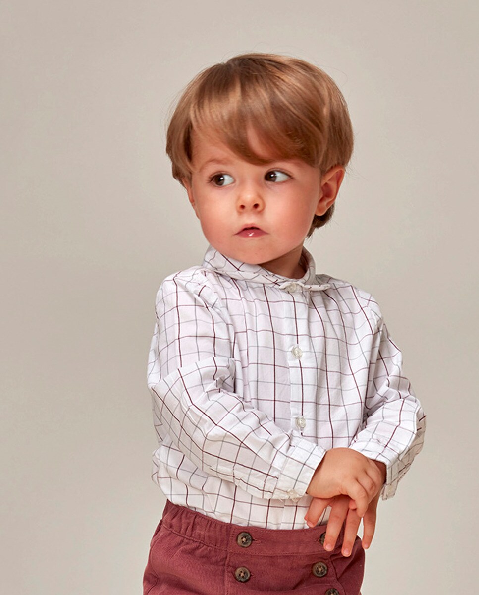 Chemise body à carreaux