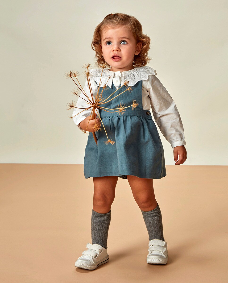 Robe salopette croisée