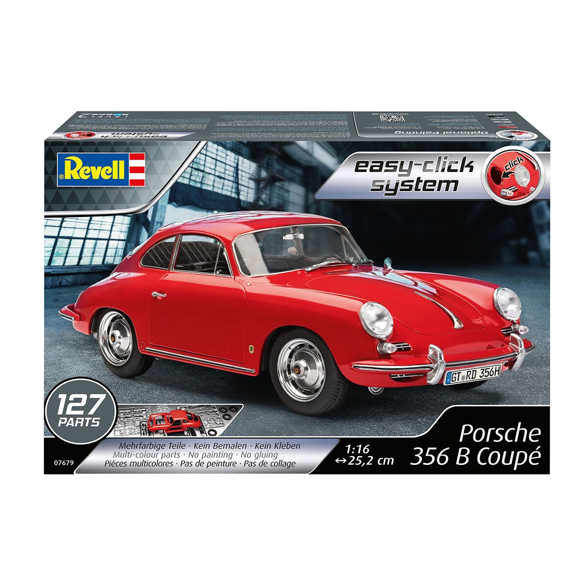 Maquette Revell 1/16 – Porsche 356 B Coupé (état Neuf)