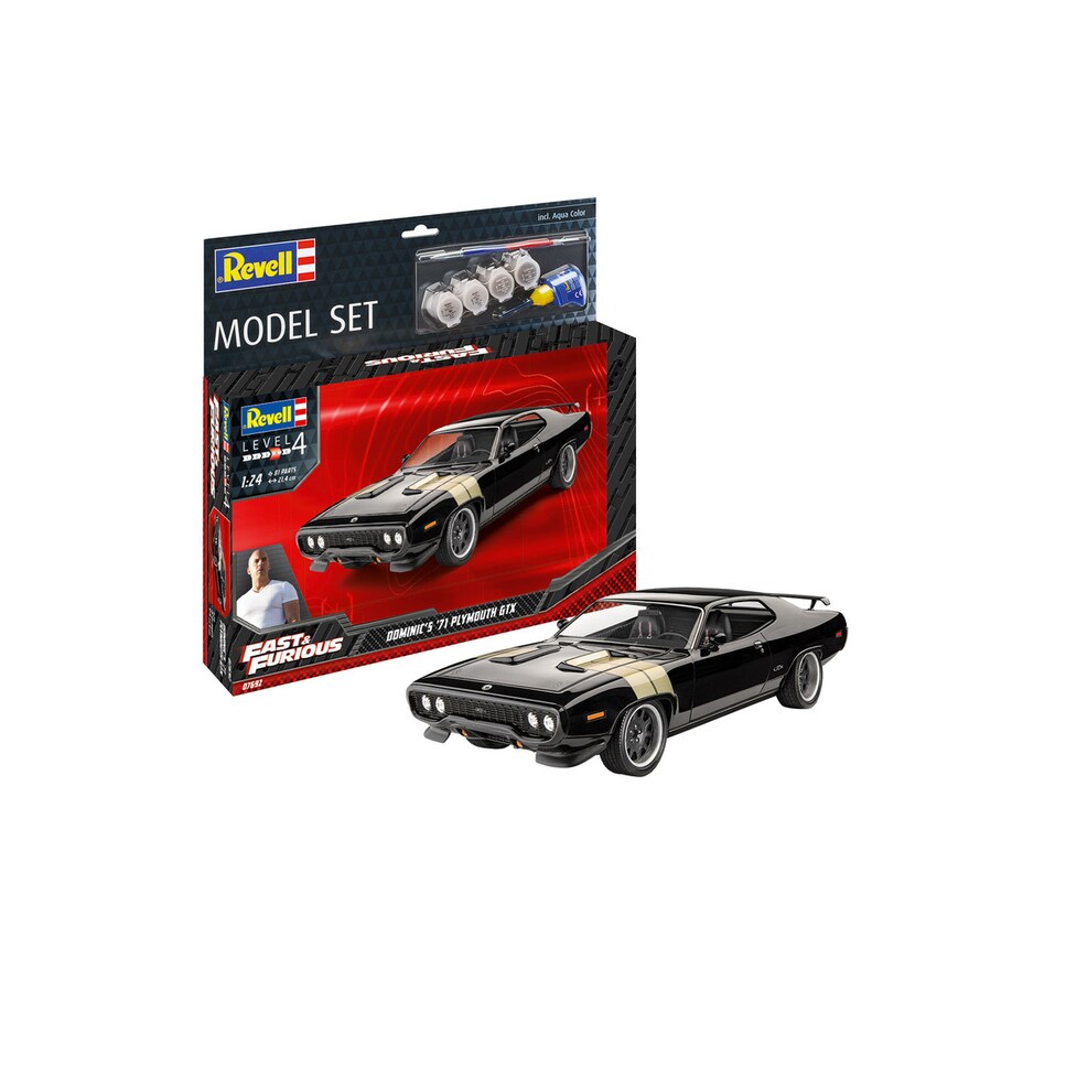 Maquette Revell 1/24 Plymouth GTX 1971 De Dominic - Fast & Furious