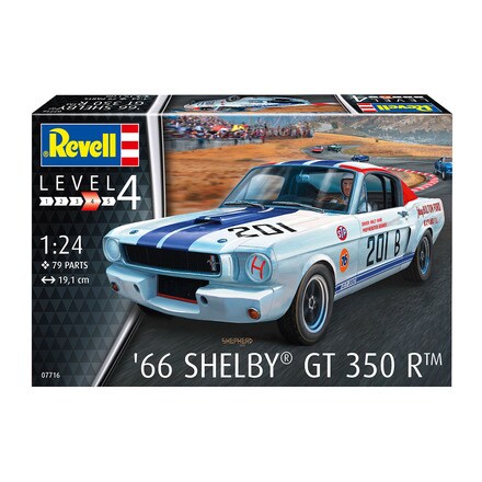 Maquette Revell 07716 Shelby GT 350 R 1965 – Échelle 1:24, 100 Pièces, Voiture Mythique Américaine
