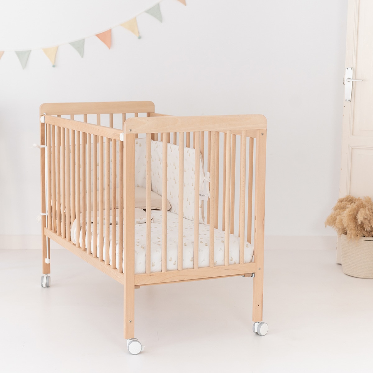 Pack IBIZA Berço + Colchão Viscoelástico - 120x60 Natural-6