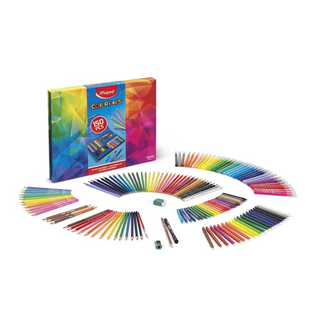 Imagen 0 de Kit colorea 150 piezas color peps caja de cartón Maped multicolor