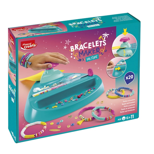 Imagen 0 de Máquina para crear pulseras y abalorios Maped rosa y azul