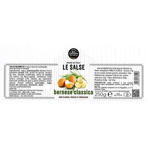 salsa bearnesa clásica tarro 250 g
