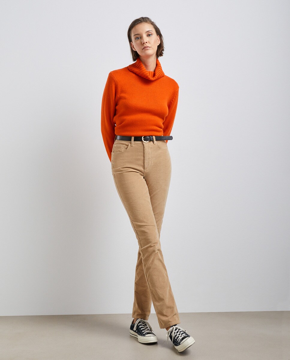 Pantalon droit avec ceinture