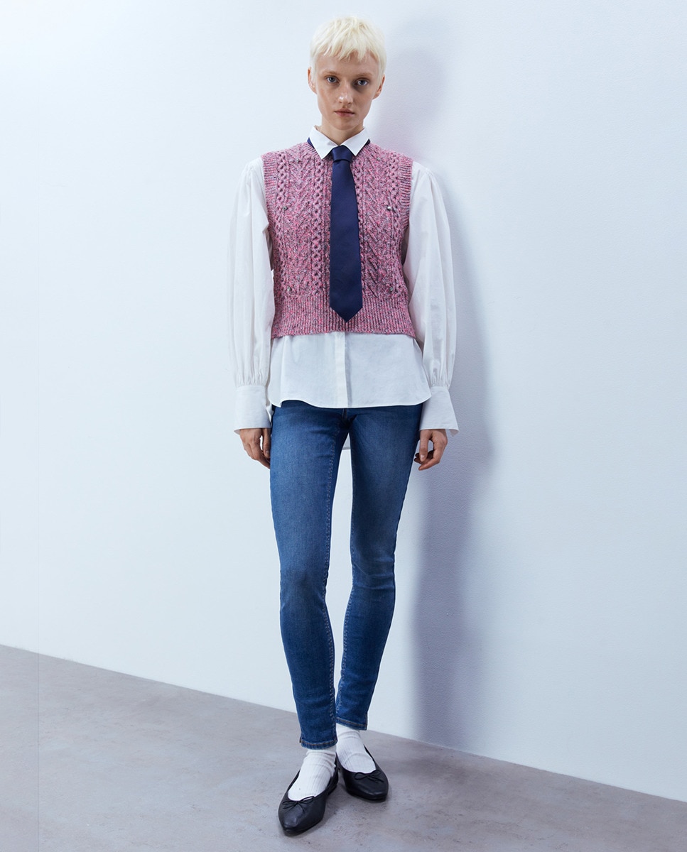 Jean ultraslim, audessus de la cheville