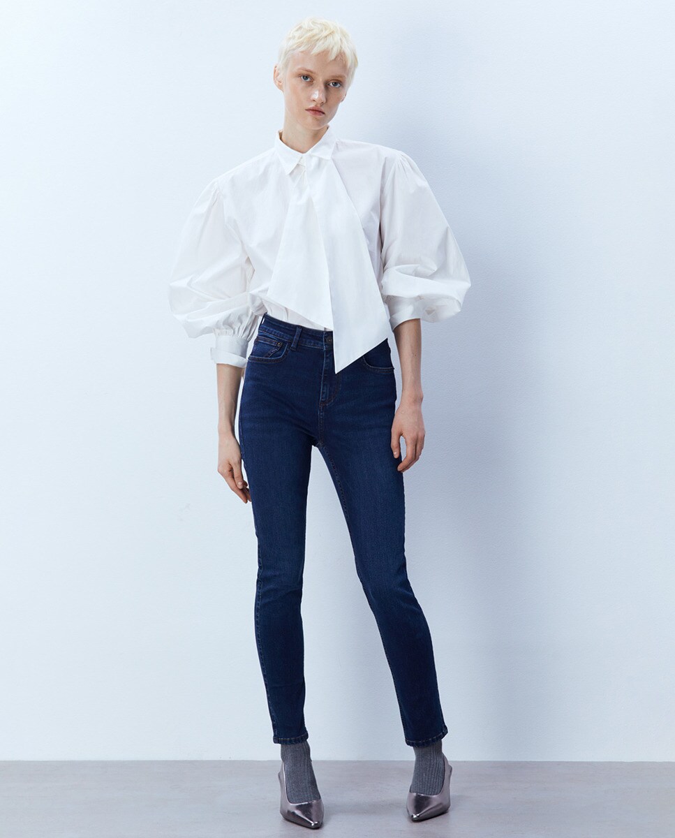 Jean ultraslim taille haute