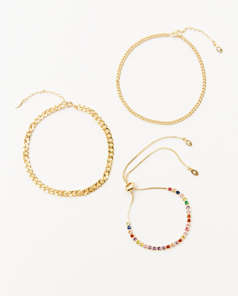 Lot de bracelets chaînes