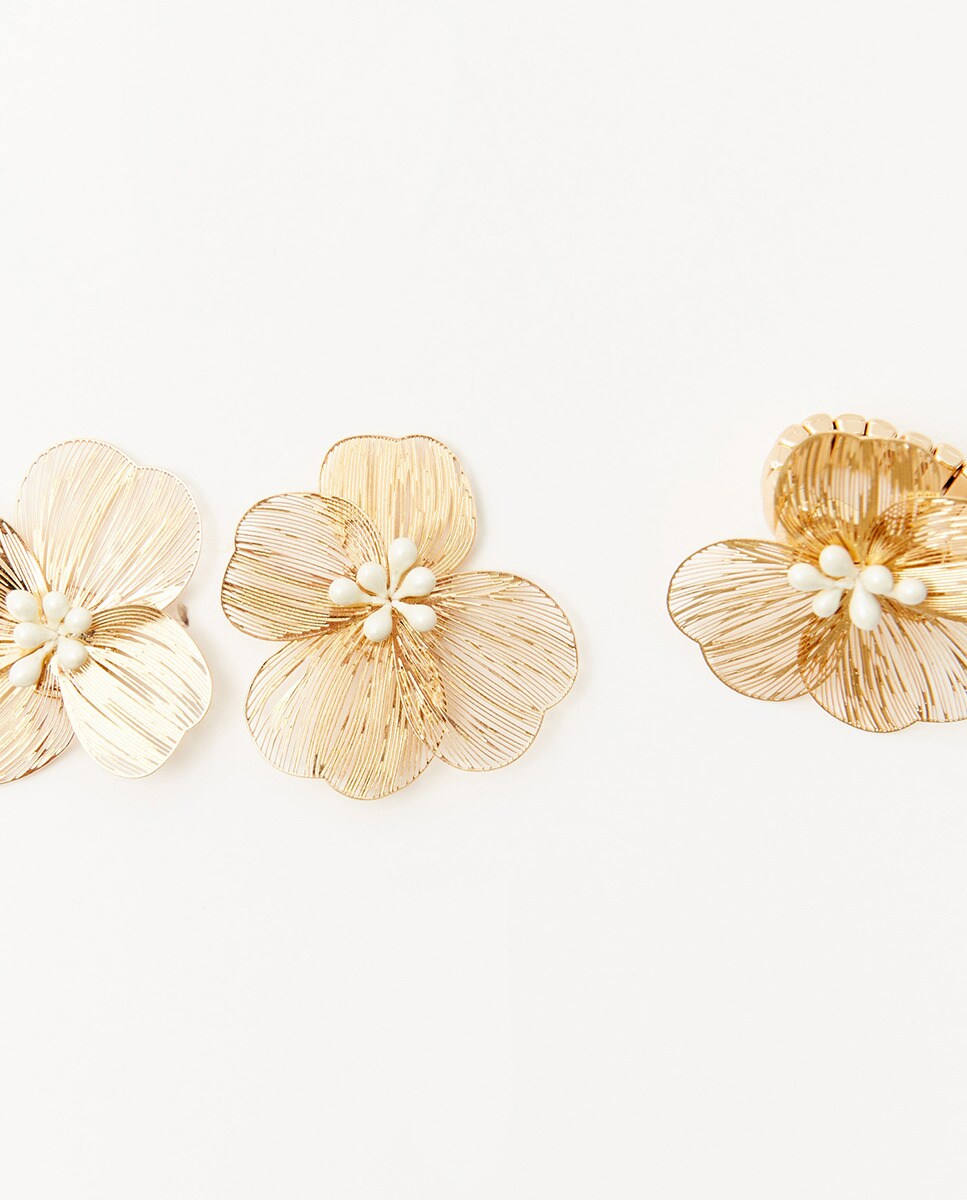 Ensemble fleur filigrane