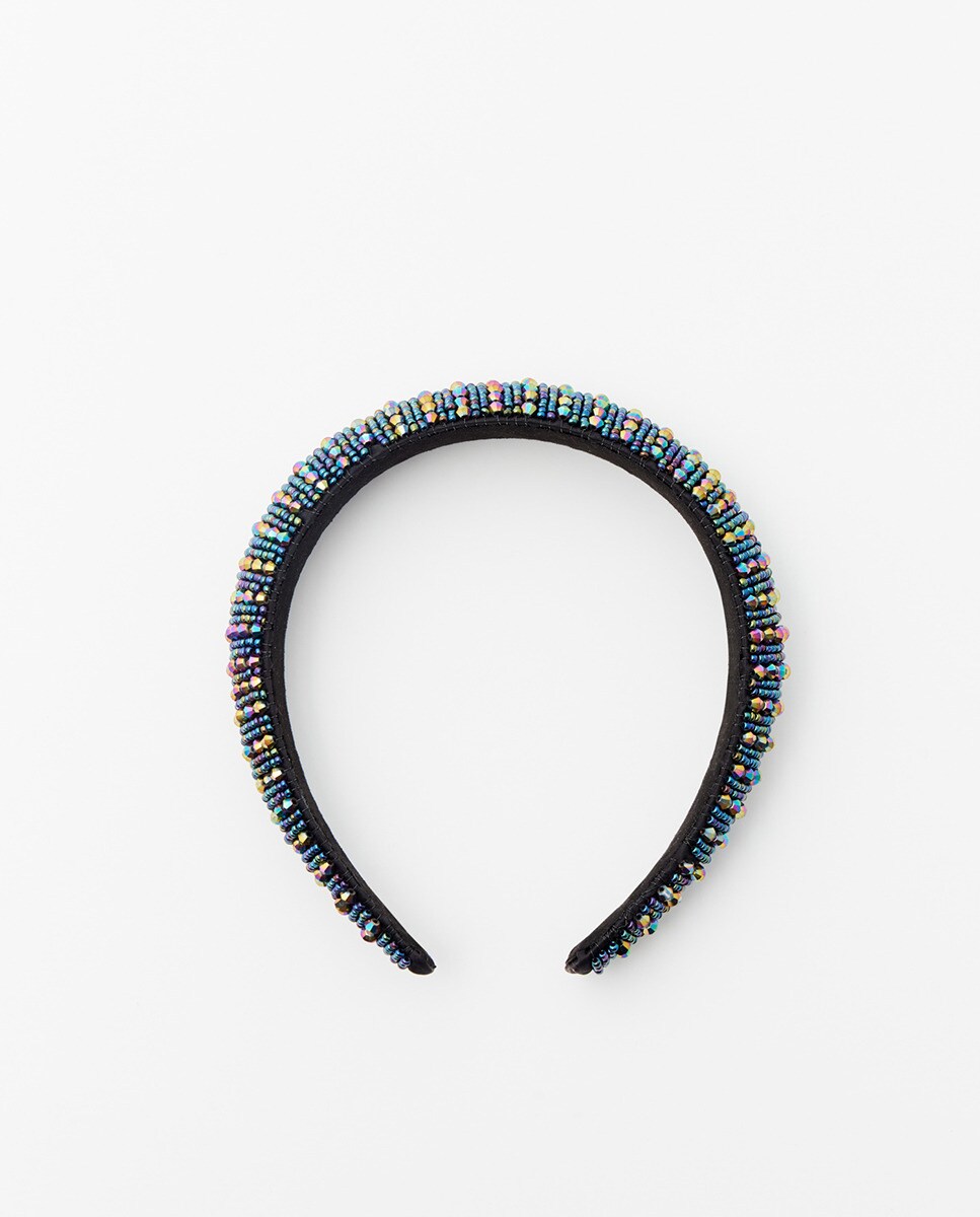 Serretête brillants irisé