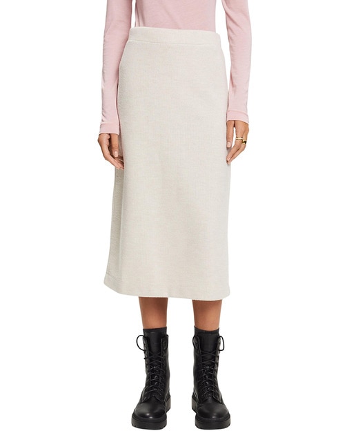 Imagen 0 de Falda midi entallada de punto