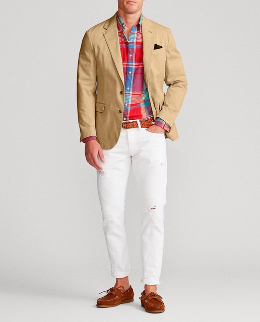 Imagen 0 de Americana de hombre slim lisa camel