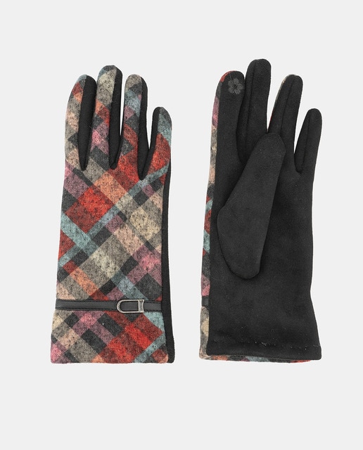 Imagen 0 de Guante cuadros multicolor deta