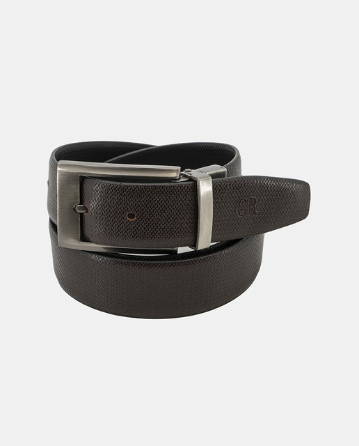 Imagen 0 de Cinturón reversible micrograbados