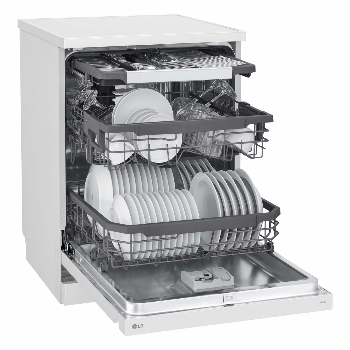 Máquina de Lavar Loiça LG DF355FW Inverter Direct Drive™ Quad Wash™ de 14 Conjuntos e 60 cm - Branco Branco-5