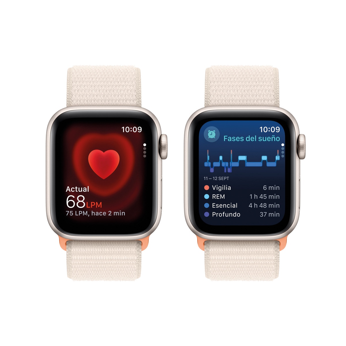 Apple Watch SE2 GPS 40mm Aluminio Blanco estrella con correa Blanco estrella Sport Loop Blanco estrella-5