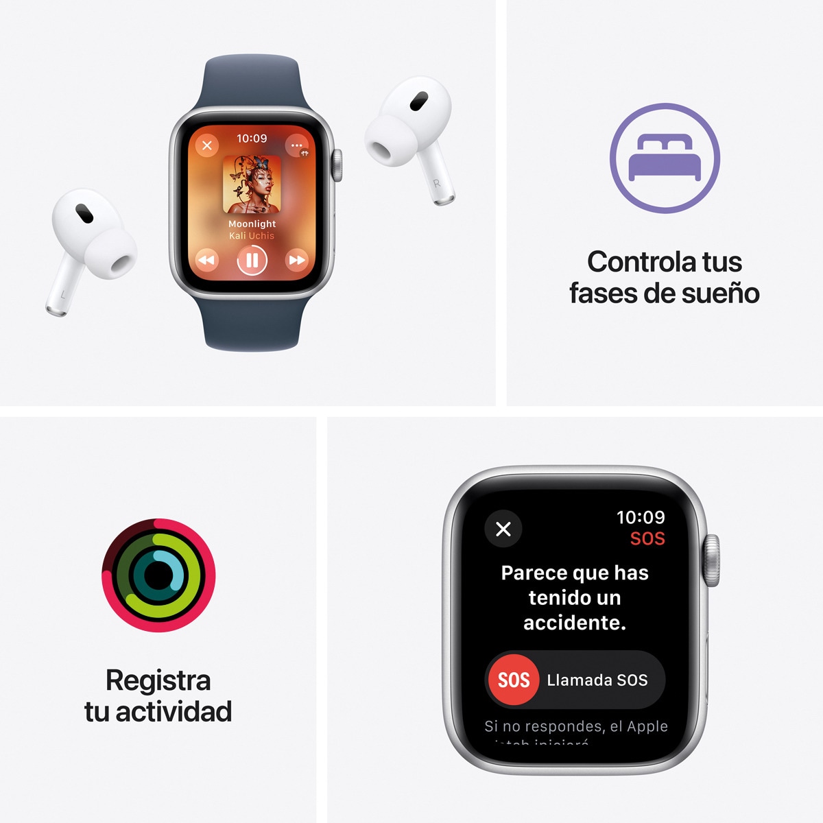 Apple Watch SE2 GPS 40mm Aluminio Blanco estrella con correa Blanco estrella Sport Loop Blanco estrella-8