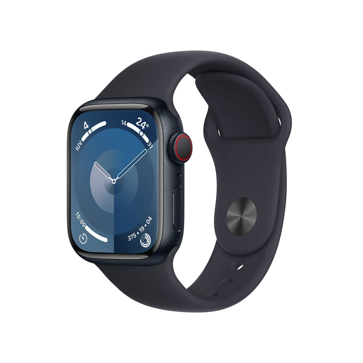 Apple Watch Series 9 GPS + Cellular 41 mm aluminium minuit avec bracelet minuit S/M