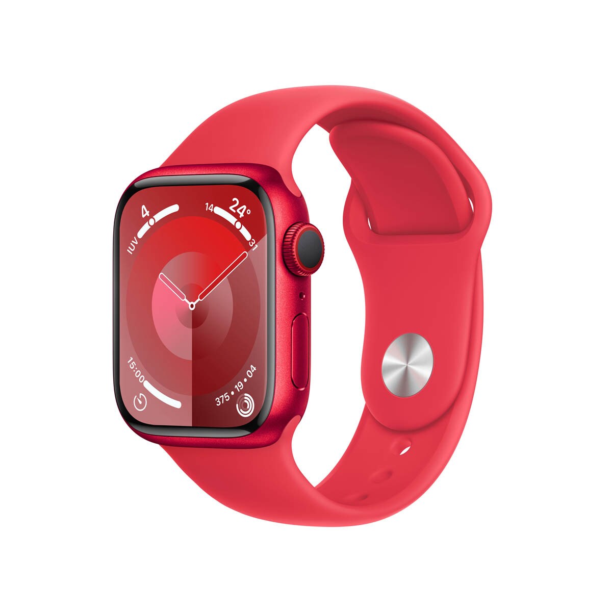 Apple Watch Series 9 GPS 41 mm aluminium (PRODUCT)RED avec bracelet (PRODUCT)RED M/L