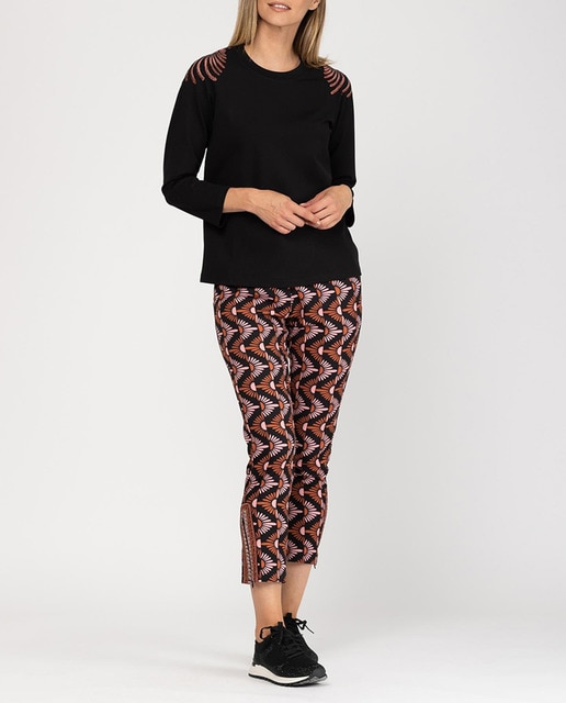 Imagen 0 de Camiseta de corte recto con manga larga