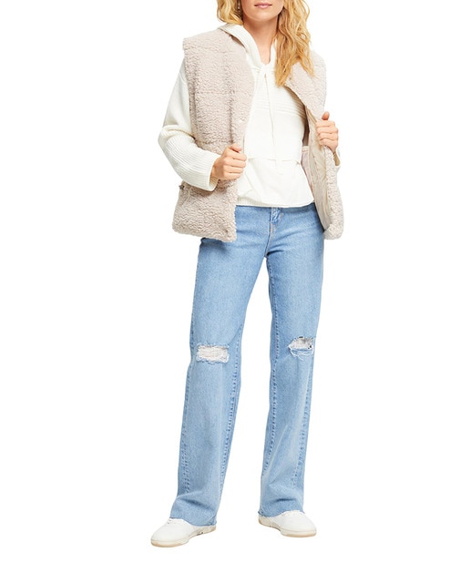 Imagen 0 de Chaleco Teddy de mujer corto