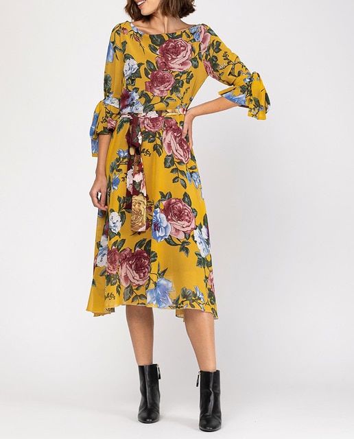 Imagen 0 de Vestido largo estampado, Diseño Maria