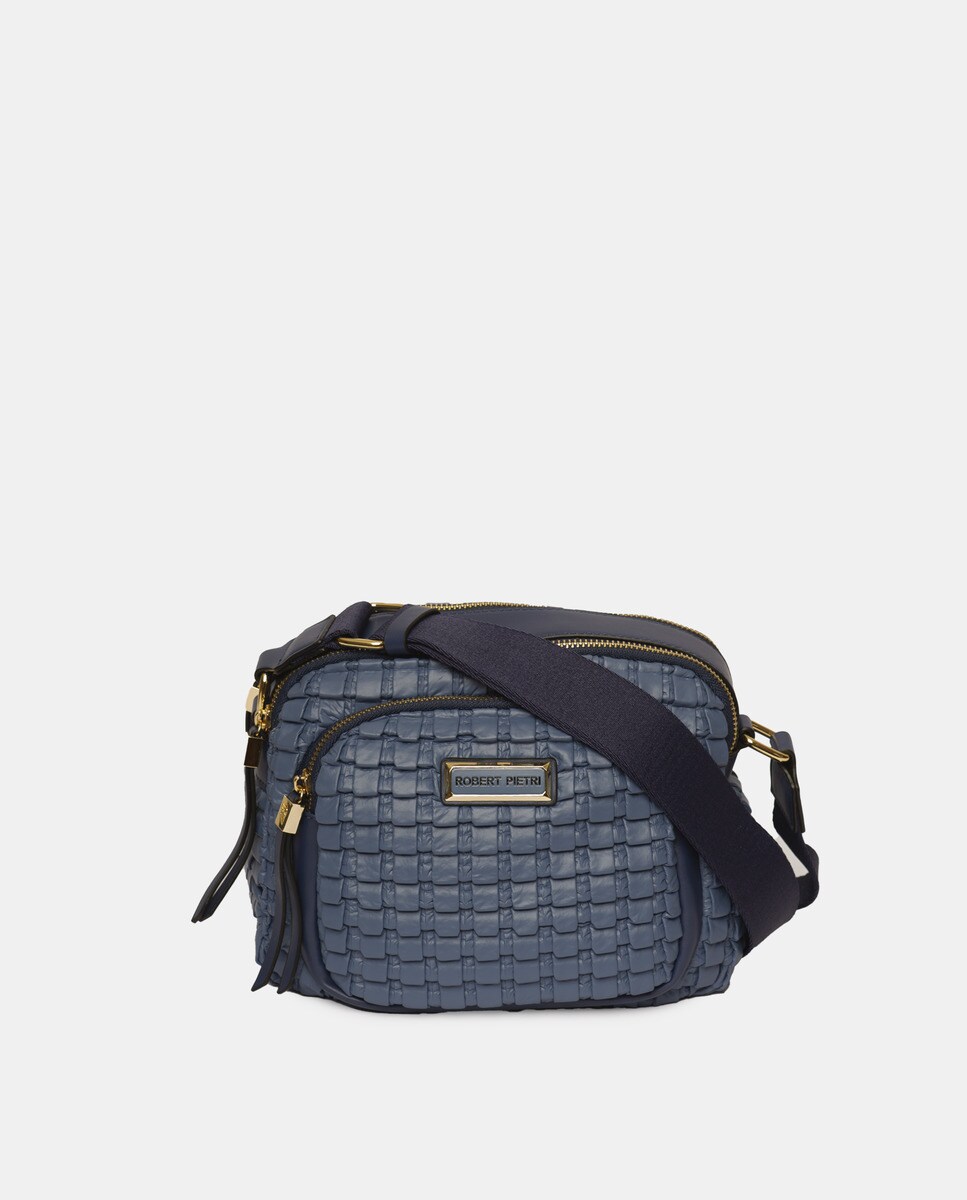 Petit sac à bandoulière plissé zippé