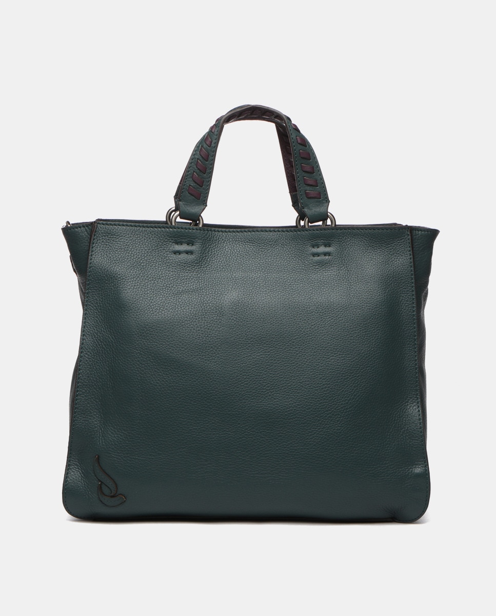 Sac cabas zippé à bandoulière amovible