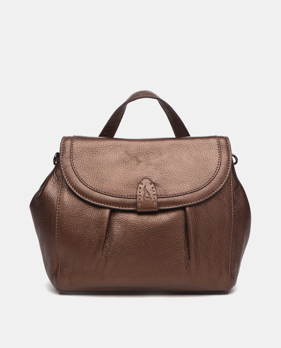 Grand sac à main à rabat et bandoulière amovible