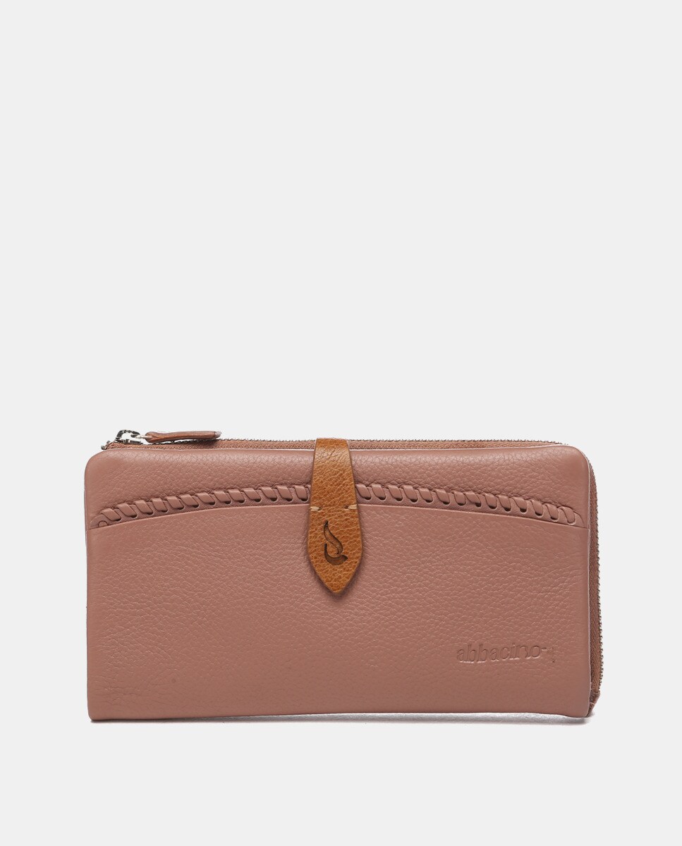 Grande pochette avec logo et détails gravés