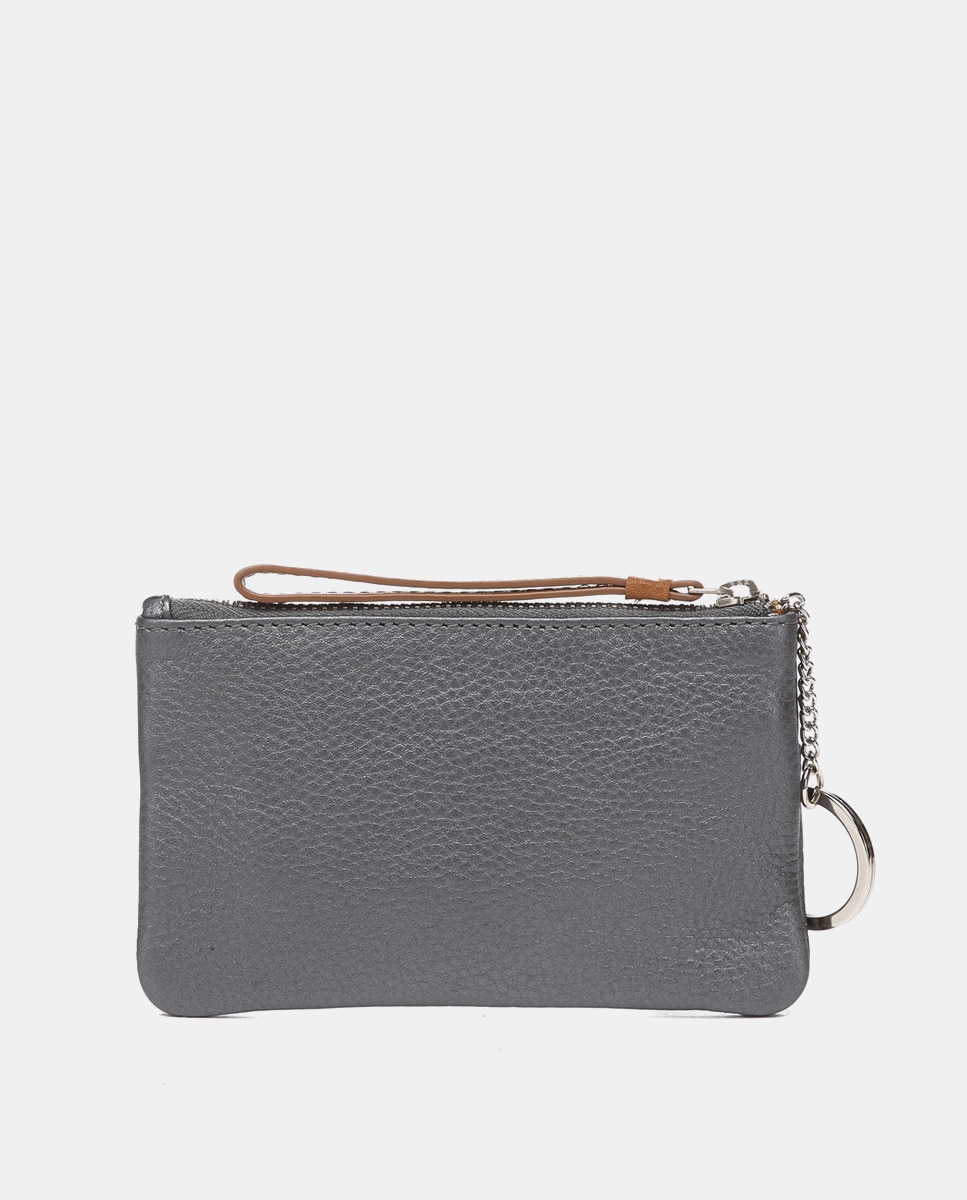 Portemonnaie avec logo et détails gravés