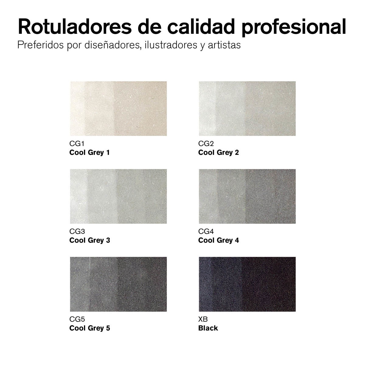Set 6 Rotuladores Promarker Tonos Neutros Winsor&Newton 2