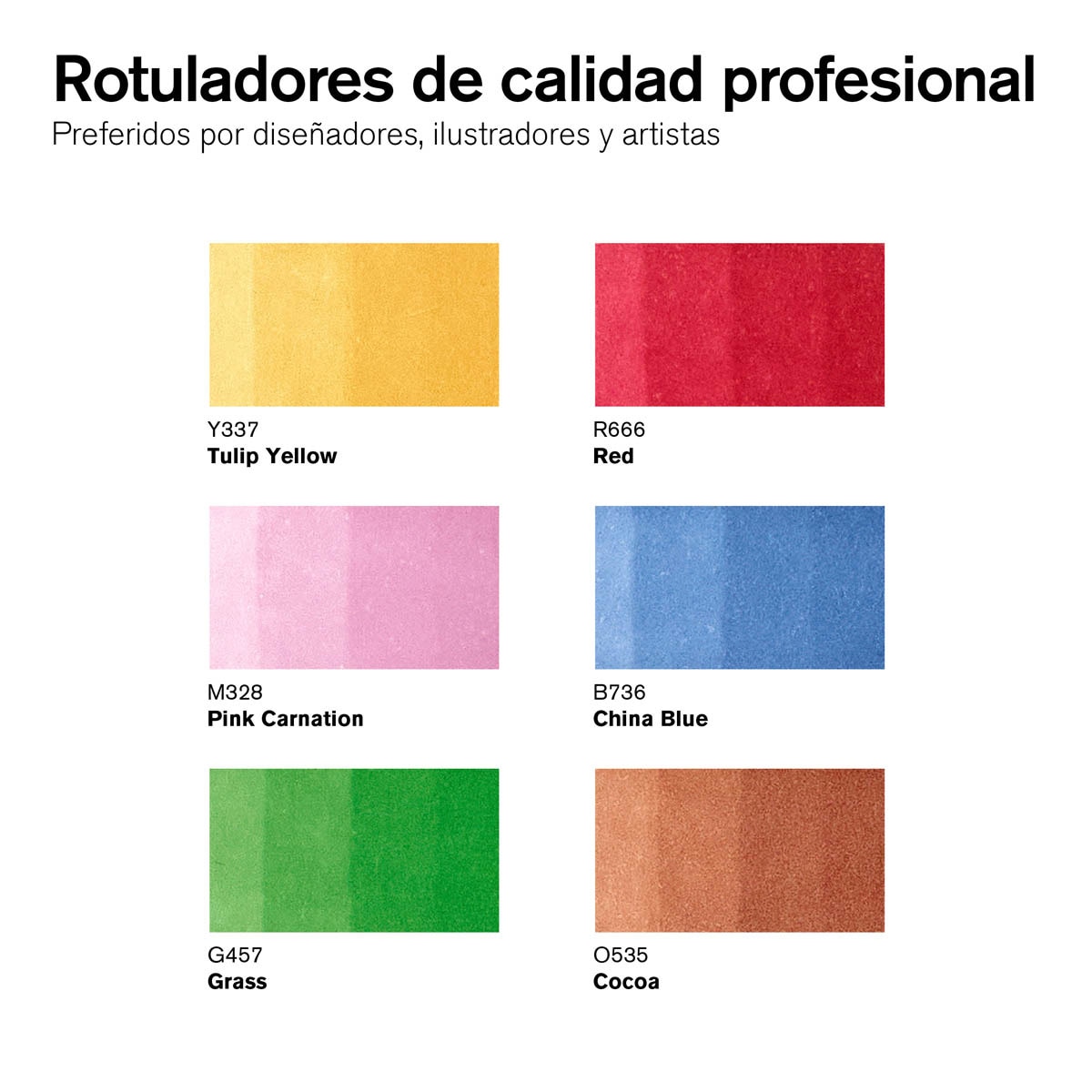 Set 6 Rotuladores Promarker Tonos Medios Winsor&Newton 2
