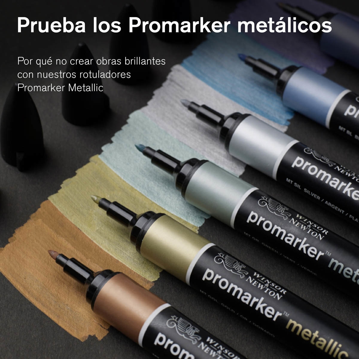 Set 6 Rotuladores Promarker Tonos Medios Winsor&Newton 10