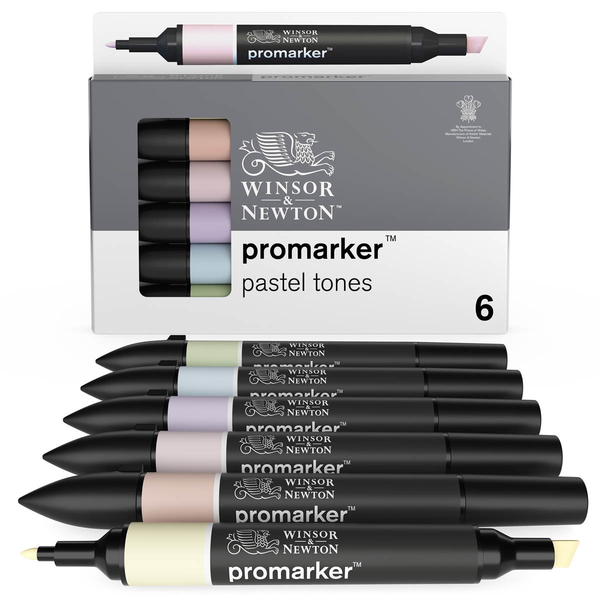 Imagen 0 de Set 6 Rotuladores Promarker Tonos Pastel Winsor&Newton