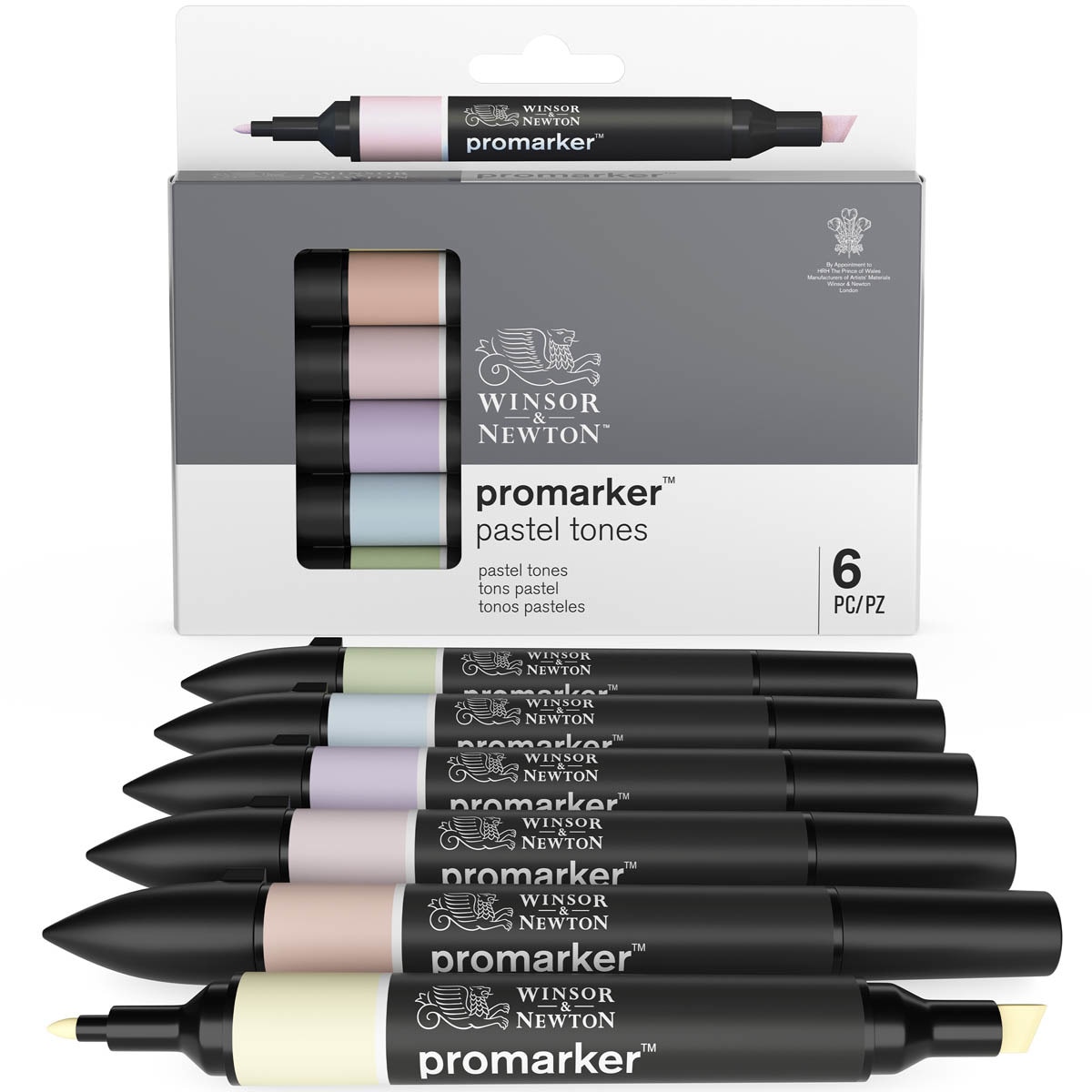 Set 6 Rotuladores Promarker Tonos Pastel Winsor&Newton 11