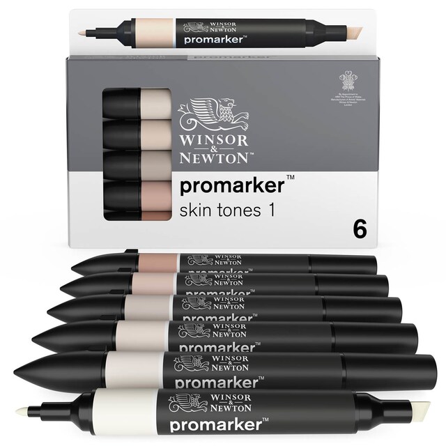 Imagen 0 de Set 6 Rotuladores Promarker Tonos Piel Winsor&Newton
