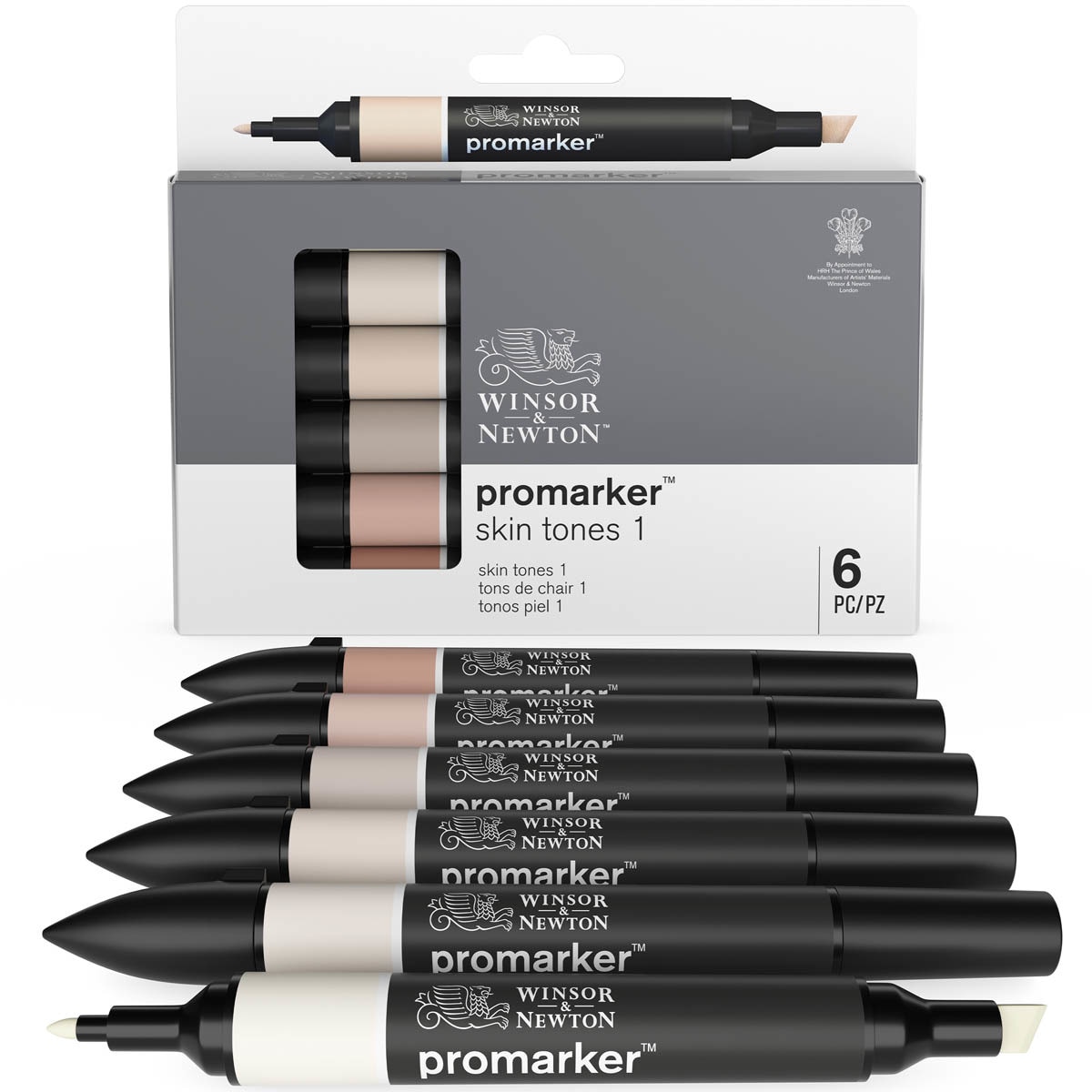 Set 6 Rotuladores Promarker Tonos Piel Winsor&Newton 11