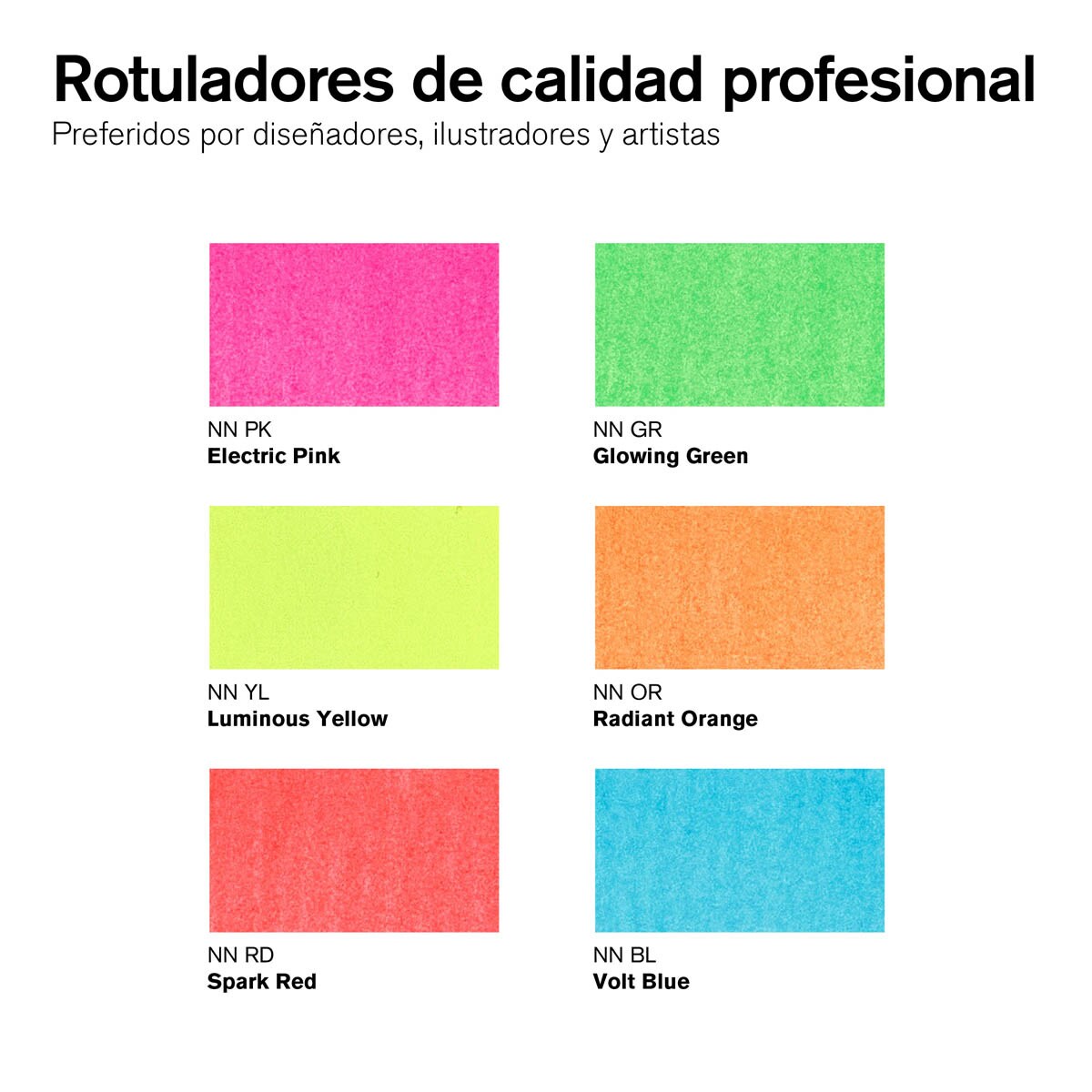 Set 6 Rotuladores Neon Marker Winsor&Newton 2