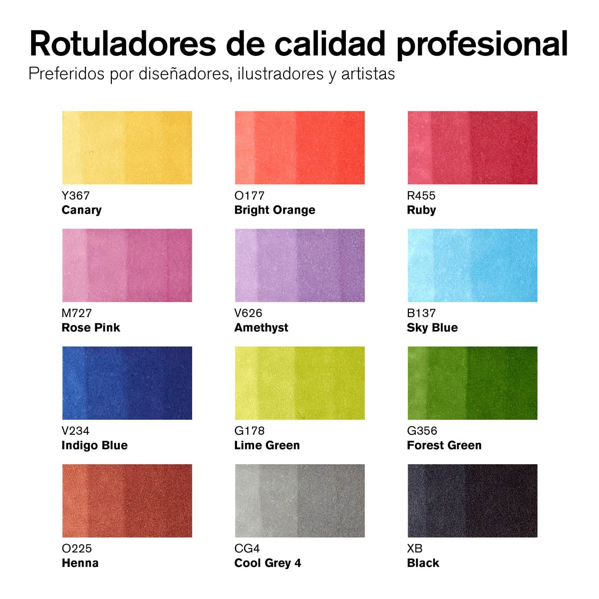 Set 12 Rotuladores Promarker Winsor&Newton 2