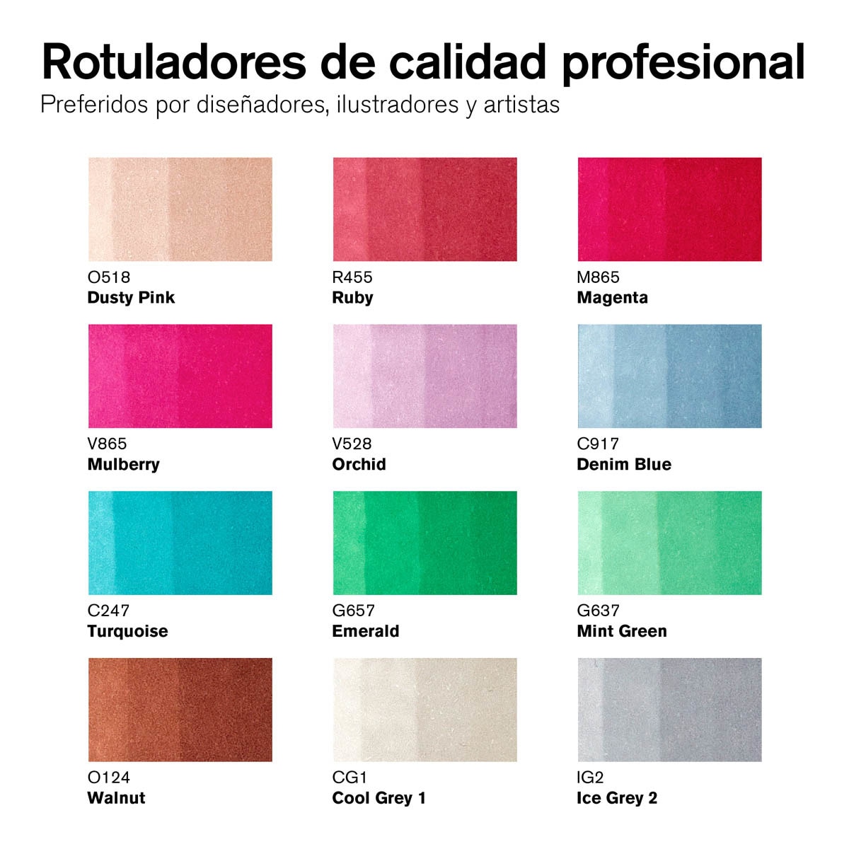 Set 12+1 Rotuladores Promarker Manga Chibi Winsor&Newton 2