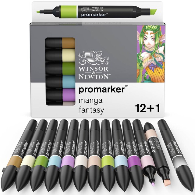 Imagen 0 de Set 12+1 Rotuladores Promarker Manga Fantasy Winsor&Newton