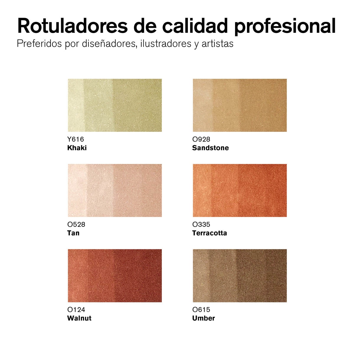 Conjunto de 6 marcadores Promarker Terras Terra-2