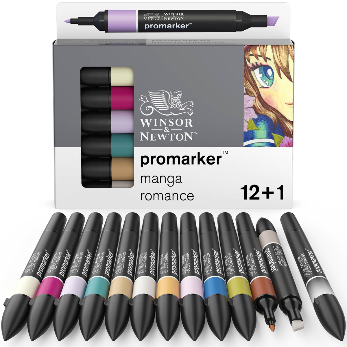 Set 12 Rotuladores Promarker Manga Romance Winsor & Newton Multicolor Multicolor-1