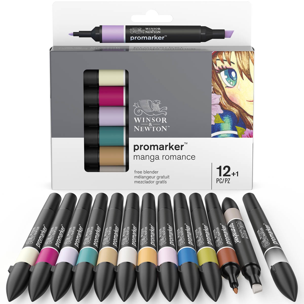 Set 12 Rotuladores Promarker Manga Romance Winsor & Newton Multicolor Multicolor-11