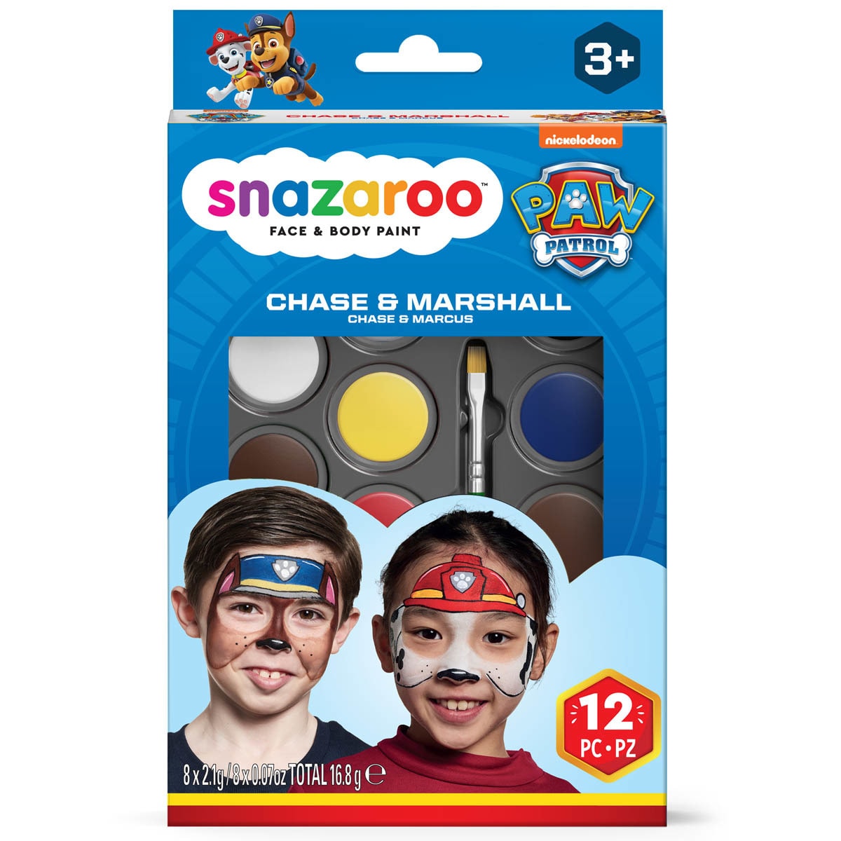 Set maquillaje Paw Patrol Chase&Marshall Snazaroo 2