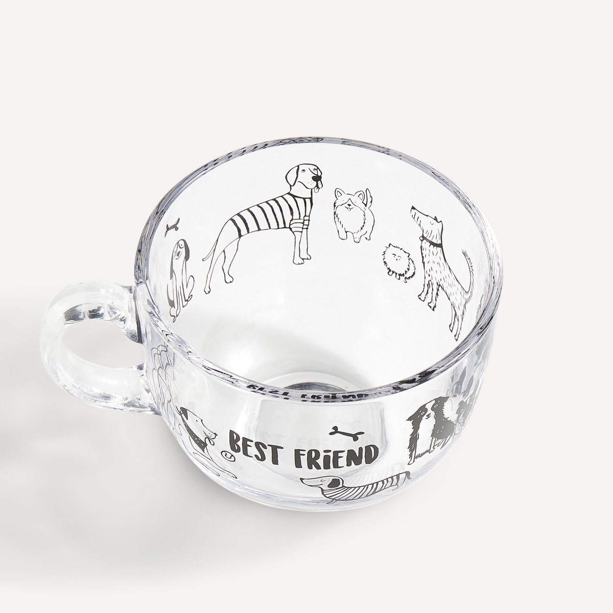 Caneca Cães Animais de Estimação Transparente-2
